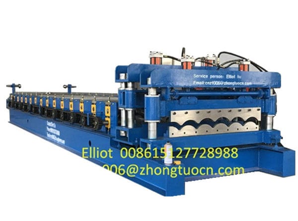 Building Material Aluminum Roof Glazed Tile Roll Forming Machine