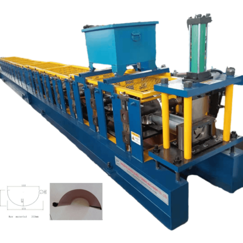Gutter roll forming machine
